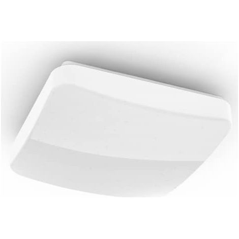 Plafonnier LED Connecté Glitzer (Lampe de Plafond 27x27cm, Wifi sans Hub, 18W, 2000LM, Lumière réglable 2700-6500K, Commande vocale, Assistant Google, Siri Shortcuts, iOS et Android) (1/5)