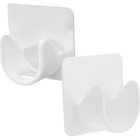 Support de tringle à rideau auto-adhésif (2 pièces) douche sans (1/5)