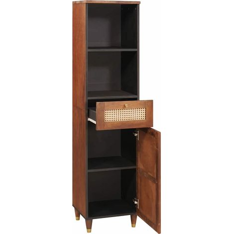 Buffet,Bahut,Meuble de Rangement avec tiroir avec étagère Marron 38 x 33.5 x 160 cm CFW78915 (1/5)