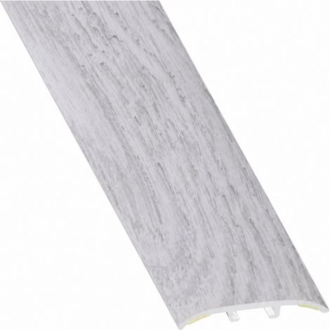 2-in-1-Design-Einstiegsleiste, Eiche hellgrau, 3.8x83cm.