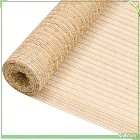 Filet brise-vue - 149437 - Beige - 2 x 10 m - PEHD 75 g/m² (1/4)