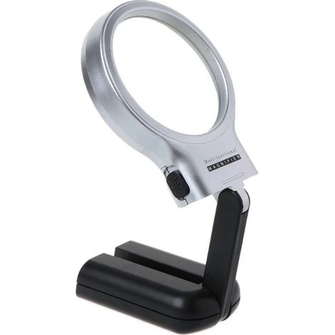 Loupe de poche pliable 3x, loupe de lecture de bureau avec lentille en plexiglas, 1 pièce (1/5)