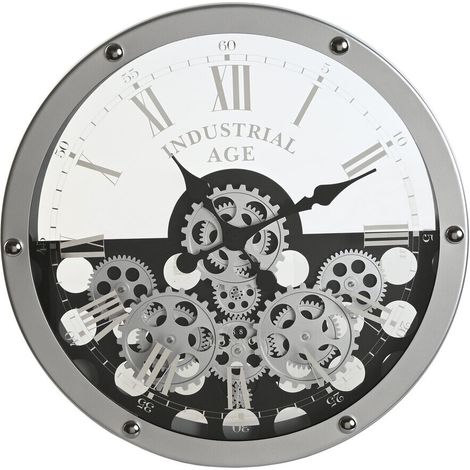 Reloj Pared Metal Cristal 52X8,5X52 Engranajes (1/4)