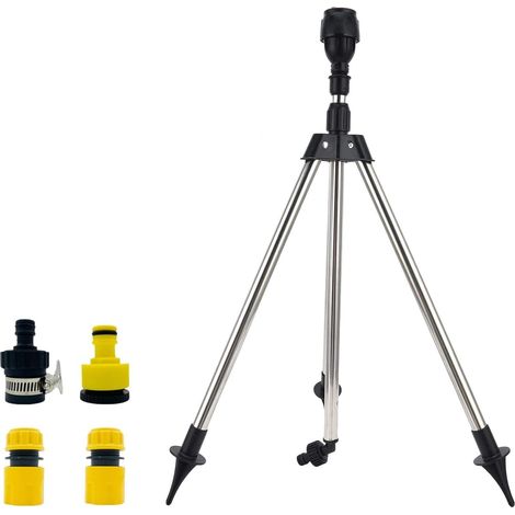 Rotating Sprinkler Tripod Sprinkler, Large Areas, 360 Degree Automatic Rotation, Garden Sprinkler, Pulse Sprinkler with Tripod, Circular Sprinkler, Water Sprinkler for Garden, Lawn, Yard (1/5)