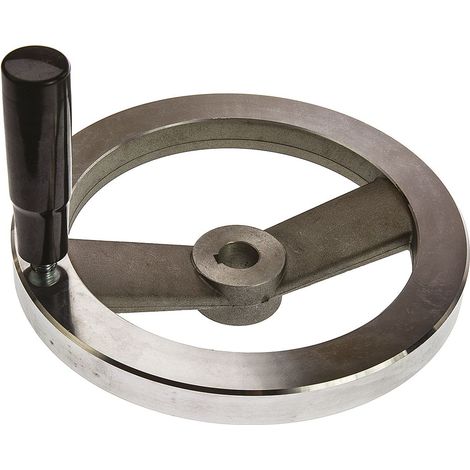 Volant de manœuvre Rotative RS PRO 200mm, 18mm Ø de montage en Aluminium moulé ( Prix pour 1 )
