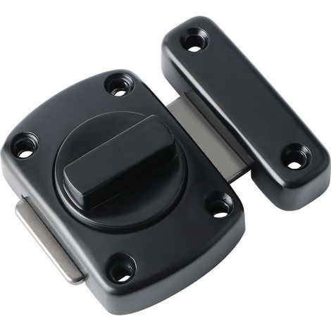 Loquet rotatif en acier inoxydable avec 6 vis, finition métallique, pour porte, fenêtre, armoire et jardin (1/4)