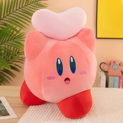 Coussin en peluche câlin pour filles, garçons, enfants et adultes, mignon, dessin animé, peluche douce, jouet pour la maison ou la chambre, rose en forme de cœur (1/5)