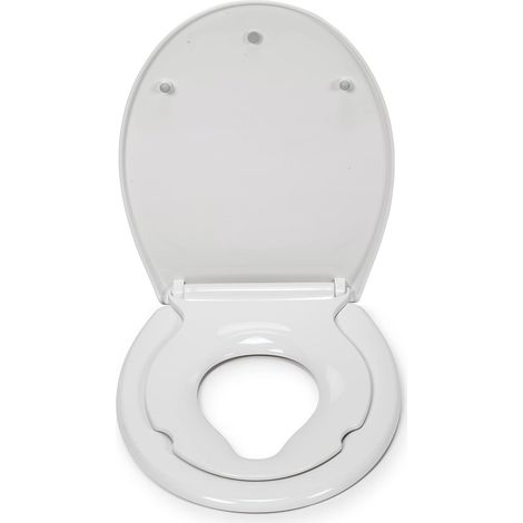 Croydex Round Family Toilet Seat with Soft Close & Quick Release - Lomond (1/5)
