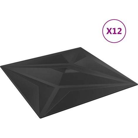 Maison Exclusive - Pannelli da parete 48 pz 50 x 50 cm Stella nera Schiuma XPS (1/4)