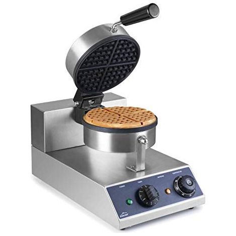 Lacor 69349-Macchina per Waffle elettrica con Antiaderente Grigio, 1000 W, 7 kg, Lega di Acciaio (1/3)