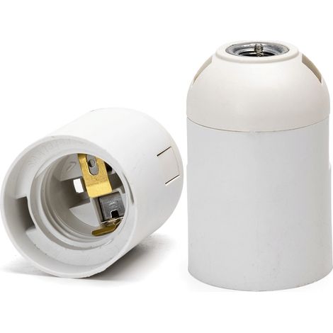 Portalampada E27 Bianco 250V liscio terminale a molla in plastica Aigostar