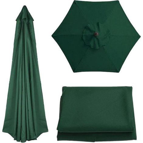 Toile de rechange pour parasol - - 3 mètres - 10 os - Protection UV 30+ - Imperméable - Ventilation supérieure (1/5)