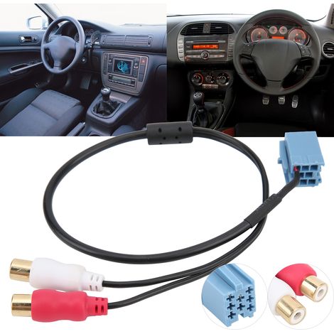Câble audio AUX automobile, câble audio stéréo compatible avec VW AUDI (NO.3) (1/5)