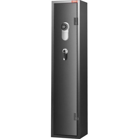 Armoire à fusils en acier - Verrouillage par empreinte digitale et clés - Étagère amovible (1/5)