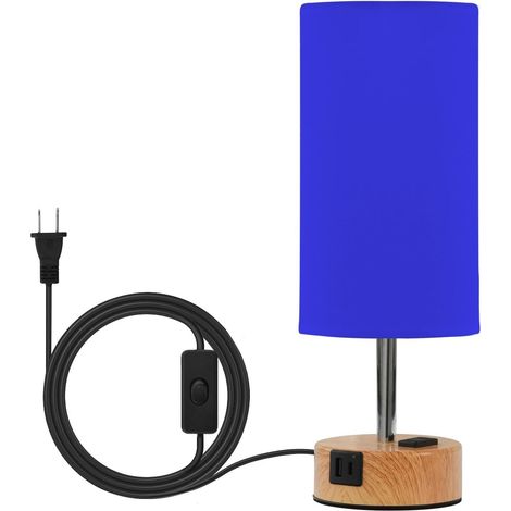 linqin Lampe de table ferme bleue unie avec ports USB C + A (1/5)