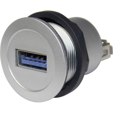 Embase embase femelle USB 3.0 Avant: USB type A · Arrière: USB type A Schlegel RRJUSB3AA (1/5)