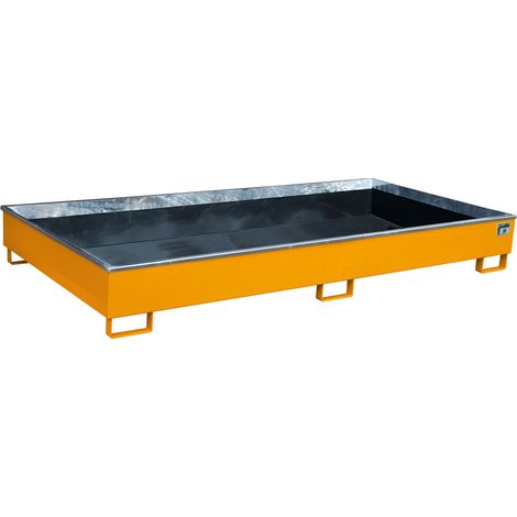 Bauer Regalwanne mit PE-Einsatz RW 2700-2 PE, lackiert, Gelborange
