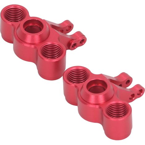Kit de remplacement de support d'essieu avant et arrière pour Traxxas Revo Slash 1/16 rouge : bras de direction, coupelle de direction avant, siège d'essieu arrière. (1/5)