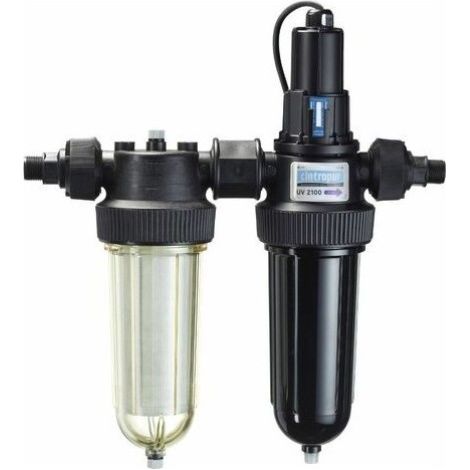 Cintropur – Stérilisateur UV 25W pour eau de pluie et de puits – Élimine virus et bactéries – Débit 1,7 m³/h – Technologie UV sans chimie