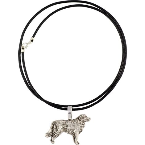 Golden Retriever - collar para perros, colgante bañado en plata para amantes de los perros, joyería discreta de Art-Dog (1/5)