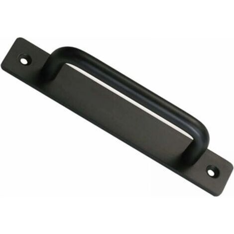 Barn Door Handle, Sliding Barn Door Handle Perfect for Gate Cabinet Closet Drawer Shed Garage Includes 2 Screws - Black, 150mm