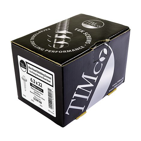 TIMco 6.3 x 25mm Hex Head Stitching Screws Qty 100