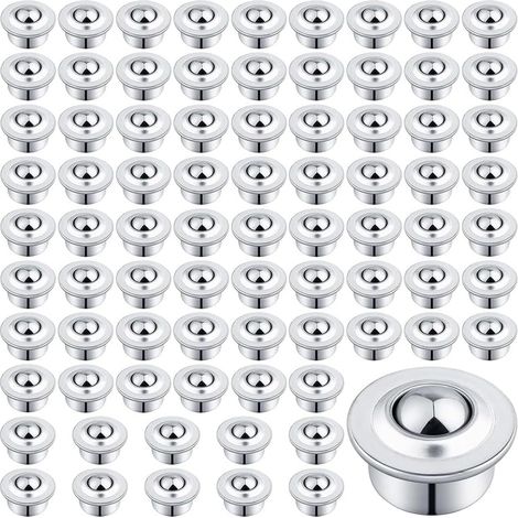 Roulement de Transfert à Billes de 5/8 Pouces, 80 Rouleaux à Roulement à Billes en Acier au -15H, Roulettes à Roulement de Transfert à Billes (1/5)