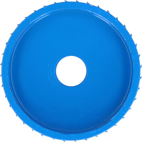 Ortviai Disque de meulage pour meuleuse d'angle en acier C45 – 75 mm, bleu, pour sculpture et polissage du bois (1/5)