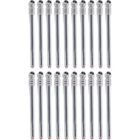 Lot de 20 manomètres de pression pneus type stylo acier inoxydable précis portable 1 à 7KG 10 à 100lb (1/5)