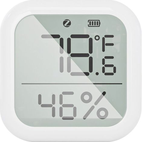 SJLERST Smart Hygrometer, Thermomètre d'intérieur Capteur de température et d'humidité avec App Control Large LCD Display Home Remote Monitor Data Log Review DIY Intelligent Linkage (1/5)