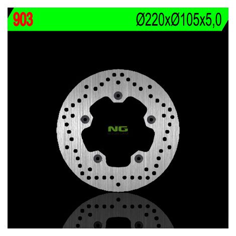Disco de freno trasero NG Yamaha R6 03-08, R1 04-08 - 220x105x5