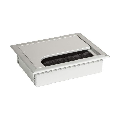 Passe câble aluminium carré 8080 couleur Noir