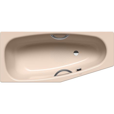 Kaldewei Badewanne Mini Star Kombi.-Form 430x750x1570mm Rechts 110l Bahamabeige m. Antislip, GL, ÜL, o. PEFF (1/3)