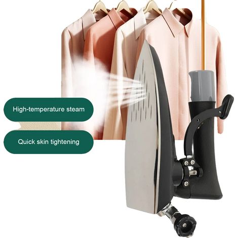 Ferro da stiro, Piastra di dimensioni 200 x 140 mm, Pressione di ingresso del vapore 0,4 MPa, Consumo di vapore 1,5 kg/h, Adatto per fabbriche di abbigliamento, Facile da usare (1/5)