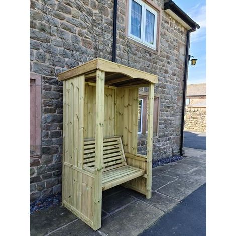 Four Seasons 2 Seater Arbour - Timber - L85 x W120 x H205 cm - Minimal Assembly Required