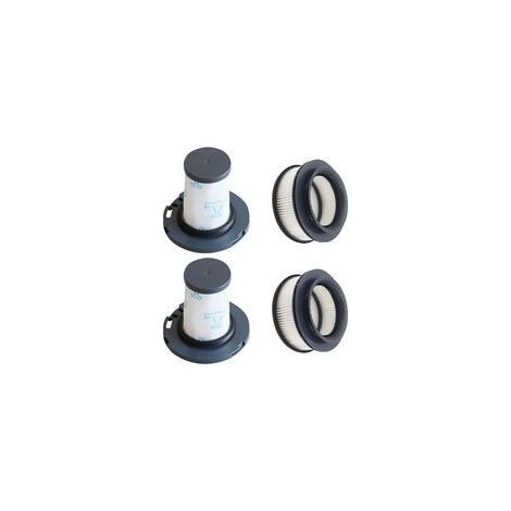 4-teiliges HEPA-Ersatzfilter-Zubehörset für Rowenta X-Force Flex 11.60 14.60 15.60 Animal Staubsauger RH9878 RH9898 RH9958 RH99F1 (Ersatz ZR009007 ZR009008) (1/5)