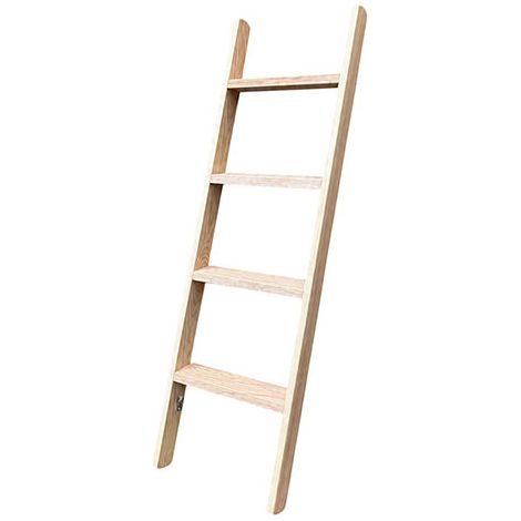 Matisère – Echelle de meunier en bois 1.24m – Accès à un lit-mezzanine – Marches de 8cm – Montants épaisseur 65mm – Traitement facile (1/5)