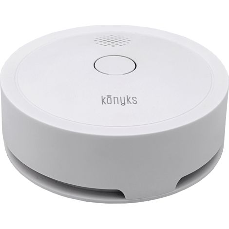 Konyks Firesafe 2 - Détecteur de fumée connecté Wi-FI, Alerte sur Smartphone, 5 Ans d'autonomie, Scénarios, Pas de Hub nécessaire (1/7)