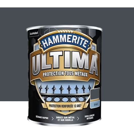 Peinture Fer Hammerite ULTIMA Brillant Gris Anthracite 2,5 L (1/2)
