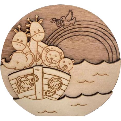 Weihnachtstischdekorationen aus Holz, Geschenkartikel, Holzdekorationen, Partyzubehör (D) (1/2)