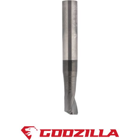 Fraises couvert pour Plastique, Aluminium et PVC D=8 I=18 S=8 Z=1 - Godzilla Bits