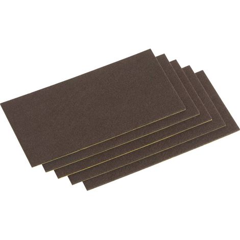 Meister 645426 - Ritaglio di feltro adesivo, 100 x 200 mm, 5 pezzi colore: marrone