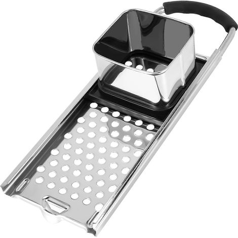 Presse à spaetzle en acier inoxydable avec poignée antidérapante pour nouilles et gnocchis faits maison, ustensile de cuisine robuste, outil pratique pour préparer boulettes et pâtes fraîches, modèle (1/5)