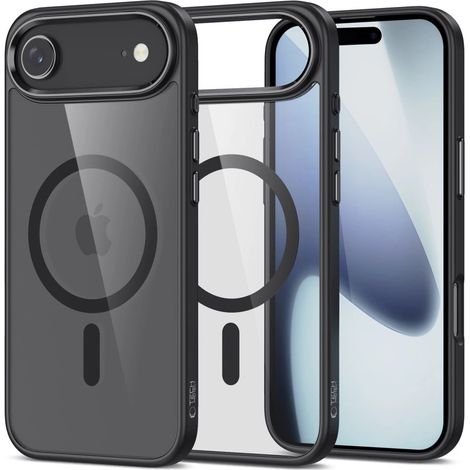 Custodia Tech-Protect MagFlex MagSafe per iPhone 17 Air - Nero trasparente (1/5)