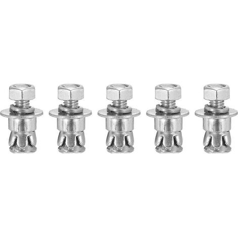 Sechskantmutter-Hülsenanker, 1/4 Zoll x 5/8 Zoll, 5er-Pack