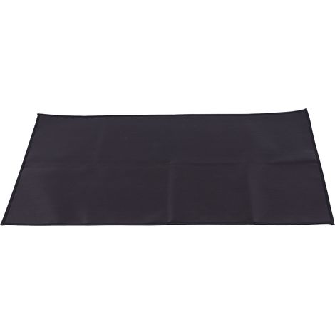 Filiyano-Tapis de protection ignifuge en silicone noir pour barbecue de camping. (1/5)