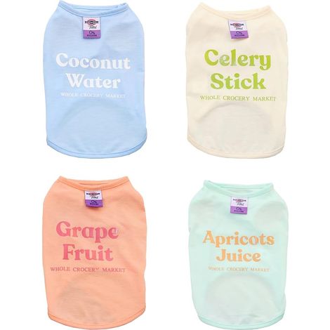 Shirt for Dog Clothes Puppy T Shirt Breathable Elegant Shirt Cool Summer Cotton Vest Puppy Cat