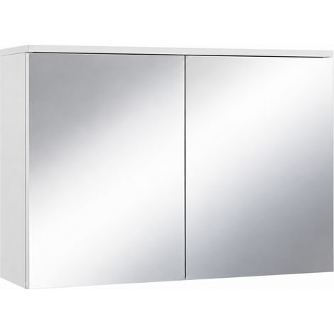 Badplaats Specchio Contenitore Toledo 80 x 20 x 60 cm - Bianco Opaco - Colonna Bagno (1/4)