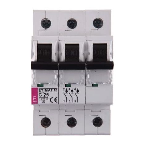 WYCZNIK NADPRDOWY 3P C 25A 10KA AC ETIMAT10 002135718