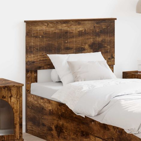 Headboard Smoked Oak Engineered wood vidaXL